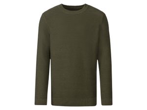 Heren grofgebreide pullover (S (44/46), Groen)
