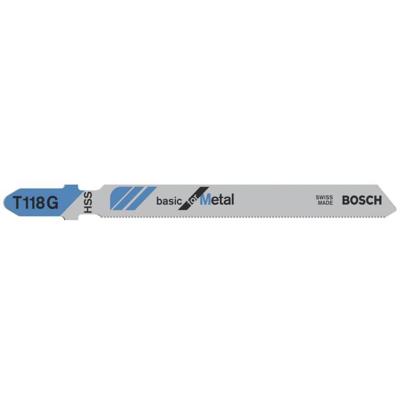 Bosch Accessories 2608631012 Decoupeerzaagblad T 118 G Basic for Metal, verpakking van 5 stuks 5 stuk(s)