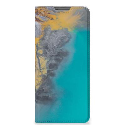 OPPO Find X5 | Standcase | Marble Blue Gold