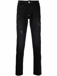 Philipp Plein jean droit à taille basse - Noir