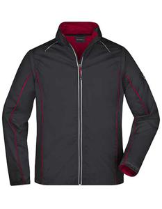 James & Nicholson JN1122 Men´s Zip-Off Softshell Jacket - /Black/Red - 3XL