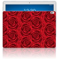 Lenovo Tab P10 Siliconen Hoesje Red Roses - thumbnail