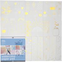 Kleurboek met aquarelpapier, afm 30,5x30,5 cm, wit, 12 vel/ 1 stuk Kleurboek met aquarelpapier, afm 30,5x30,5 cm, wit, 12 vel/ 1 stuk