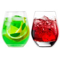 Excellent Houseware Drinkglas - 4x - transparant - kunststof - 515 ml - Drinkglazen - thumbnail