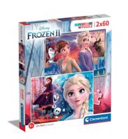 Clementoni puzzel disney frozen 2, 2x60st.