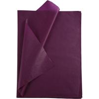 Tissuepapier, vel 50x70 cm, 17 gr, bordeaux, 25 vel/ 1 doos