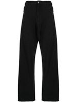 MM6 Maison Margiela pantalon évasé à effet taches de peinture - Noir