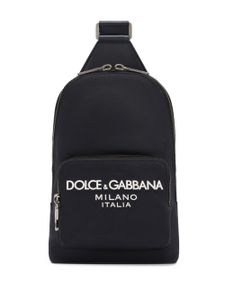 Dolce & Gabbana sac banane à logo embossé - Bleu