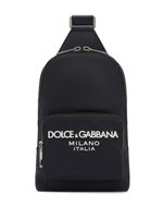 Dolce & Gabbana logo-embossed belt bag - Bleu - thumbnail