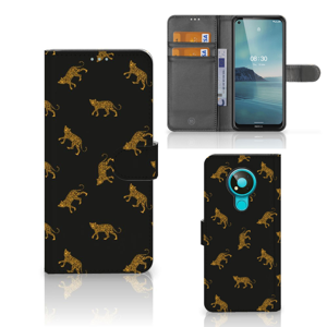 Telefoonhoesje met Pasjes voor Nokia 3.4 Leopards