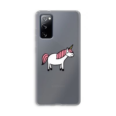 Eenhoorn: Samsung Galaxy S20 FE / S20 FE 5G Transparant Hoesje