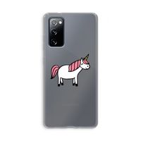 Eenhoorn: Samsung Galaxy S20 FE / S20 FE 5G Transparant Hoesje