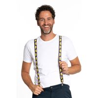 Carnaval verkleed bretels - Oktoberfest/bierfeest - 3 cm breed - volwassenen/heren/dames