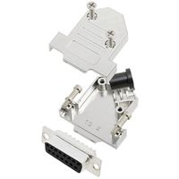 TRU COMPONENTS TCD45NT15MDBSK 7709260 D-sub female connectorset 45 ° Aantal polen: 15 Soldeerkelk 1 stuk(s) - thumbnail