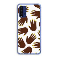 Hands dark: Xiaomi Redmi 9T Transparant Hoesje