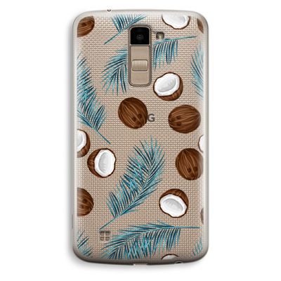 Kokosnoot roze: LG K10 (2016) Transparant Hoesje