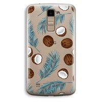 Kokosnoot roze: LG K10 (2016) Transparant Hoesje