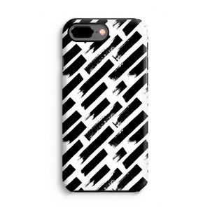 Zwarte vegen: iPhone 8 Plus Tough Case