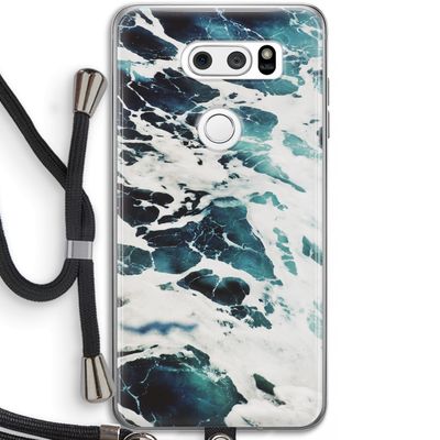 Golven: LG V30 Transparant Hoesje met koord