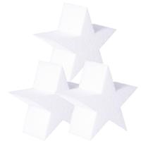 Piepschuim vormen sterren - 3x - 40 x 5 cm - hobby/knutselmateriaal - Kerst sterren maken