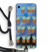 Sansevieria: Huawei Y6s Transparant Hoesje met koord