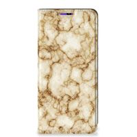 Samsung Galaxy A22 4G | M22 Standcase Marmer Goud