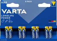 Varta batterij Longlife Power AAA, blister van 8 stuks