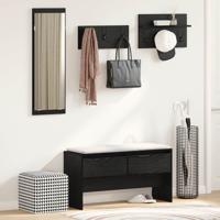Halmeubelset 4 pcs Oud Hout 90 x 31 x 46.5 cm Bewerkt hout
