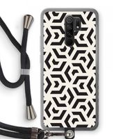 Crazy pattern: Xiaomi Redmi 9 Transparant Hoesje met koord