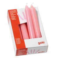 Goki 15426 kaars Cylinder Roze 10 stuk(s) - thumbnail