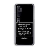 Mijn Motto's: Xiaomi Mi Note 10 Pro Transparant Hoesje