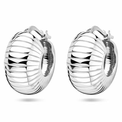 Oorringen zilver 10,5 x 18 mm
