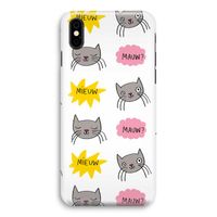 Meow: iPhone X Volledig Geprint Hoesje