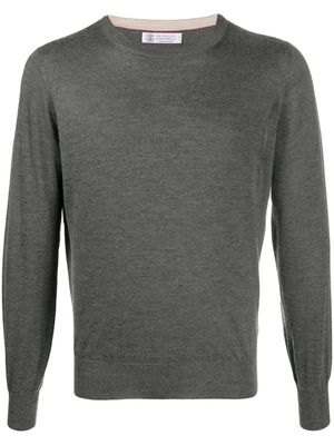 Brunello Cucinelli pull classique - Gris