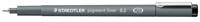 Staedtler pigment liner fineliner, ronde punt, schrijfbreedte 0,2 mm, zwart