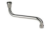 Kirchhoff S-vormige buisuitloop, 3/4" x 200 mm, met beluchter, vlak afgedicht - 98951104