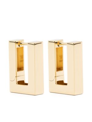 Tom Wood boucles d'oreilles Square Hoops en plaqué or