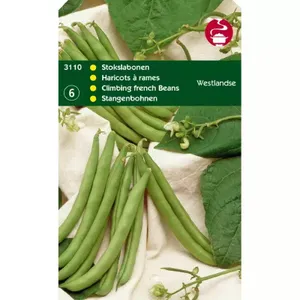 Stokslabonen Westlandse Dubbele, zonder draad, 100g