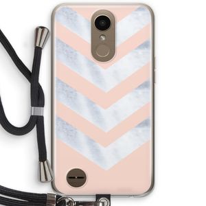 Marmeren pijlen: LG K10 (2017) Transparant Hoesje met koord