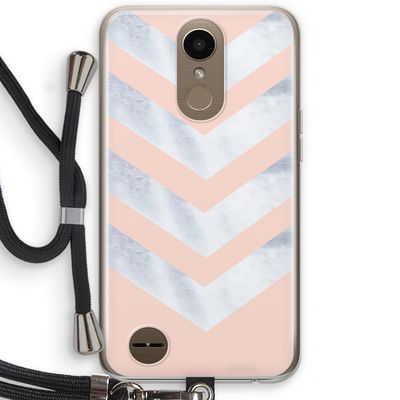 Marmeren pijlen: LG K10 (2017) Transparant Hoesje met koord