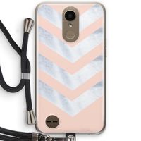 Marmeren pijlen: LG K10 (2017) Transparant Hoesje met koord