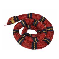 Knuffeldier Slang - zachte pluche stof - rood - premium kwaliteit knuffels - 200 cm