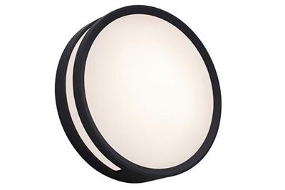 Lutec Ronde wandlampRola zwart - 6382201012