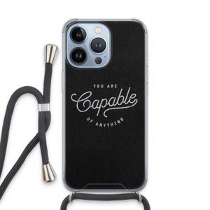 Capable: iPhone 13 Pro Transparant Hoesje met koord