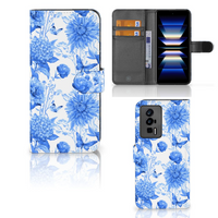Hoesje voor Xiaomi Poco F5 Pro Flowers Blue