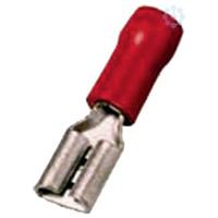 Intercable 180853 Platte stekker (female) Insteekbreedte: 6.30 mm Insteekdikte: 0.80 mm Deels geïsoleerd Rood 1 stuk(s)