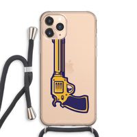 Pew Pew Pew: iPhone 11 Pro Max Transparant Hoesje met koord