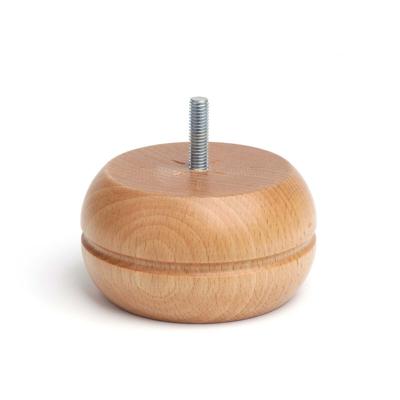Voeten Rei 459 Rond Natuurlijk Hout Klassiek (Ø 9 x 5 cm)