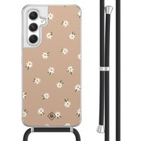 Samsung Galaxy A54 hoesje met koord - Sweet daisies