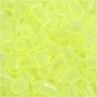 NABBI Strijkkralen, afm 5x5 mm, gatgrootte 2,5 mm, medium, neon geel (32223), 6000 stuk/ 1 doos